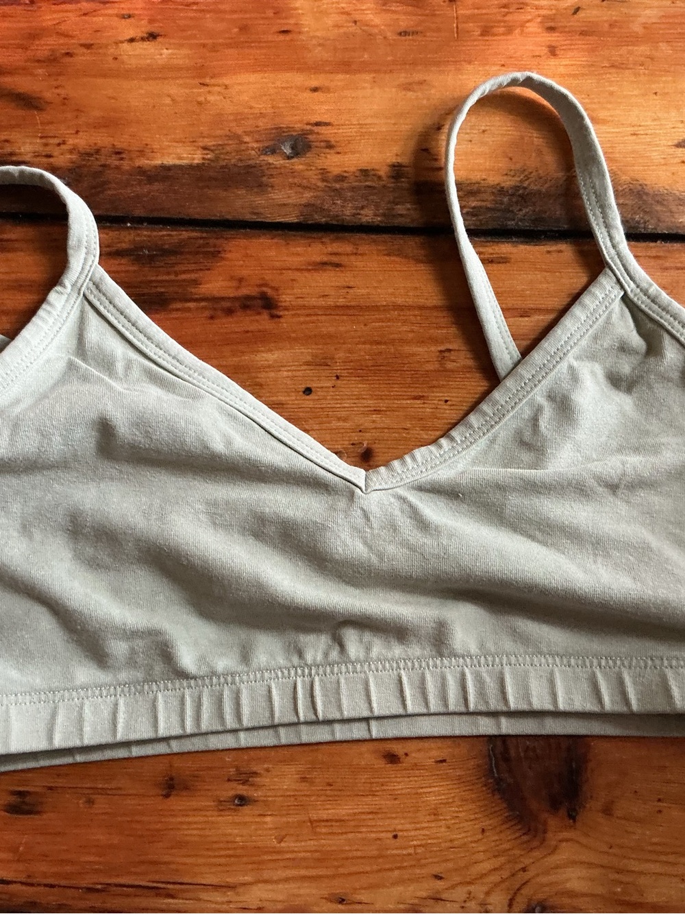 3 Jungmaven Hemp Bralettes Small Black, Gray and Pale Green - Picture 6 of 8